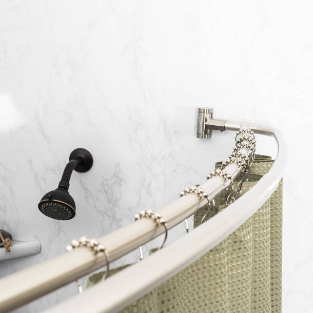 CSR2165CH,BN,OWB Moen 60" Curved Fixed Shower Curtain Rod & Reviews